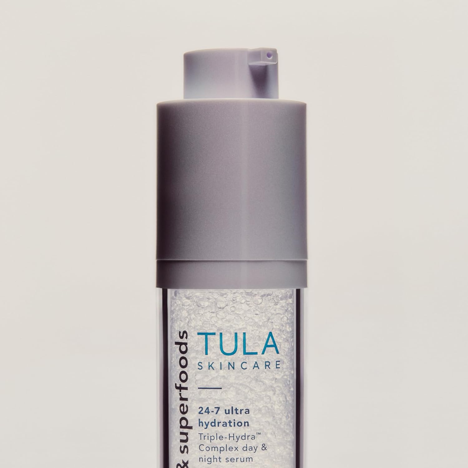 TULA Skin Care 24/7 Ultra Hydration - Triple Hydra Complex Day & Night Serum, Plumps Skin & Delivers Moisture While Reducing Fine Lines, 1 fl oz.